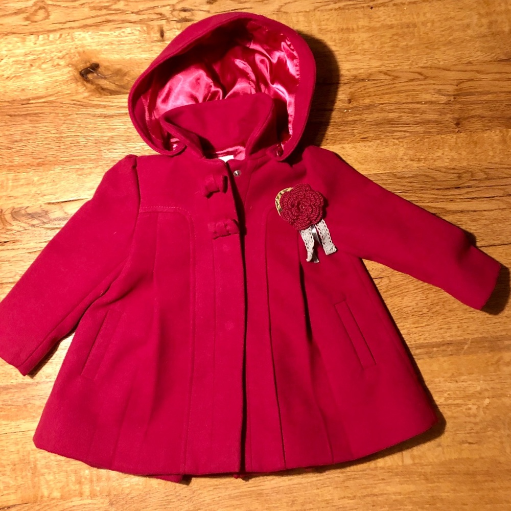 Magenta MONSOON size 2/3 pea coat